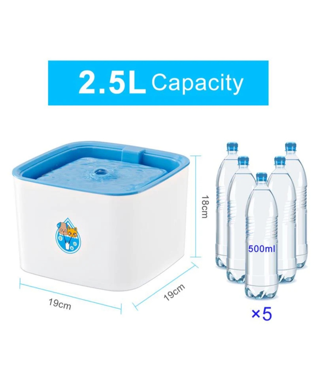 Fresh water bowl to keep your cats hydrated and healthy All day