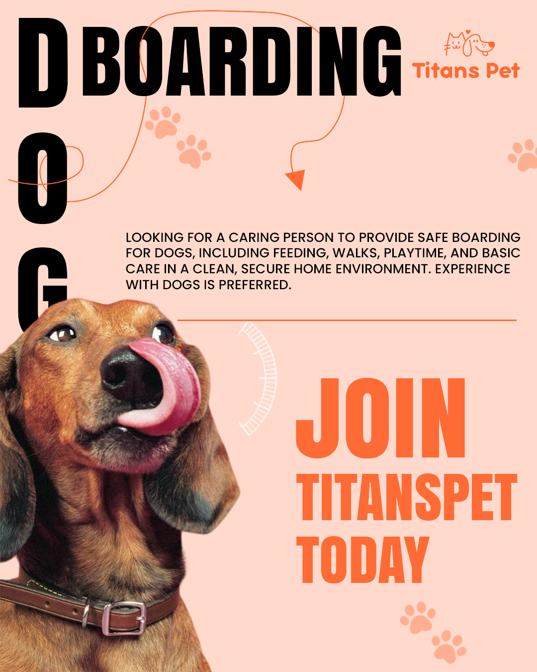 Titans Pet is actively seeking professional Dog Boarding Providers