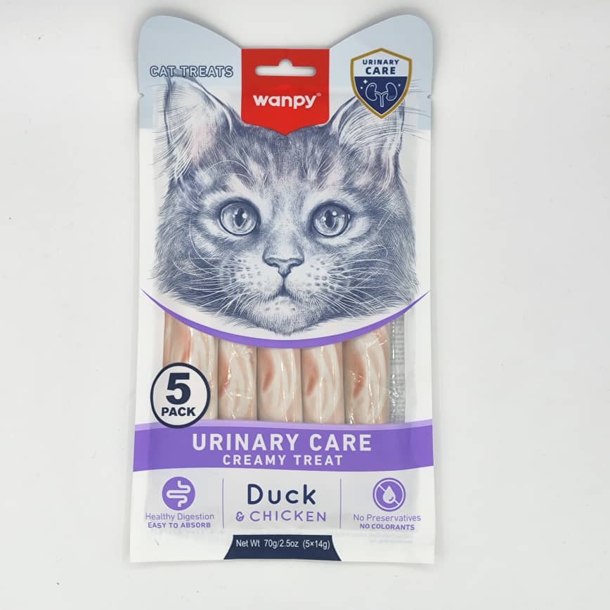 Wanpy Medicated Creamy Treat / Urinary Care /Duck And Chicken – 70 Gram