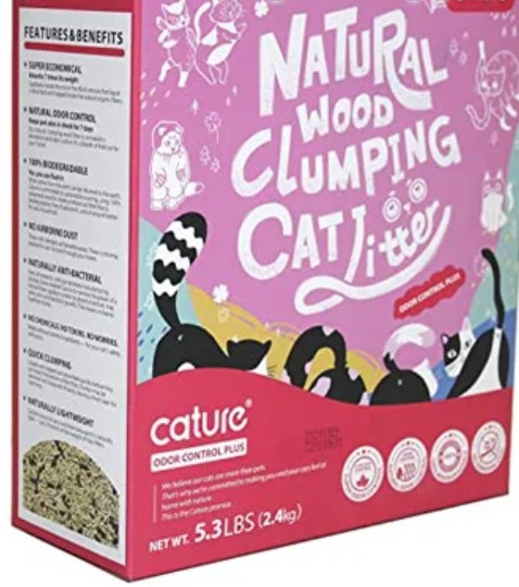 Cature Natural Wood Clumping Cat Litter