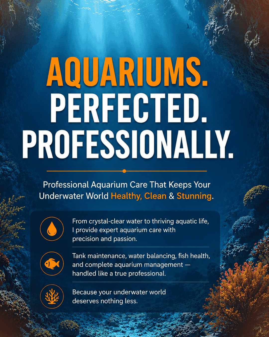 Aquarium Caretaker Services Available