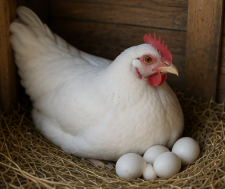 Premium White Leghorn Hen Looking for a New Home