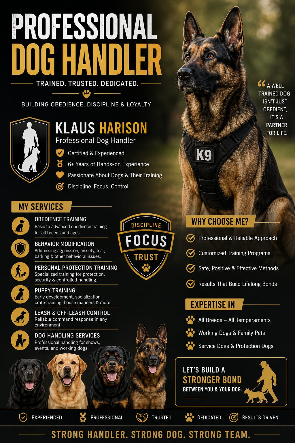 Dog Training Service Available